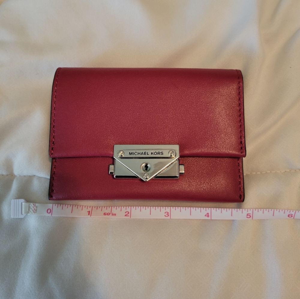 NEW Michael Kors small red wallet